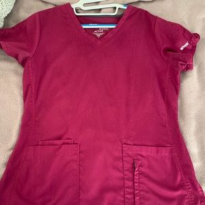 Greys Anatomy large wine scrub top